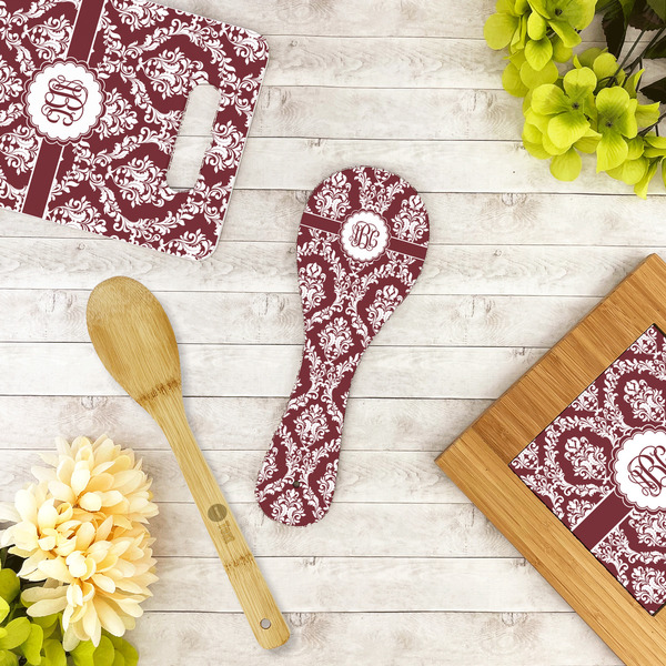 Maroon & White Spoon Rest Trivet - LIFESTYLE