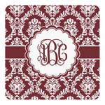 Maroon & White Square Decal - Large (Personalized)