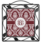 Maroon & White Square Trivet (Personalized)