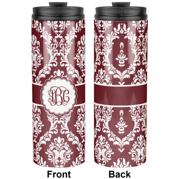Maroon & White Stainless Steel Tumbler - Apvl