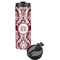 Maroon & White Stainless Steel Skinny Tumbler (Personalized)