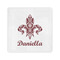 Maroon & White Cocktail Napkins (Personalized)