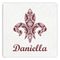 Maroon & White Paper Dinner Napkins (Personalized)