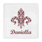 Maroon & White Decorative Paper Napkins (Personalized)