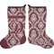 Maroon & White Stocking - Double-Sided - Approval