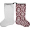 Maroon & White Stocking - Single-Sided - Approval