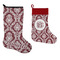 Maroon & White Stockings - Side by Side compare