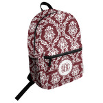 Maroon & White Student Backpack (Personalized)