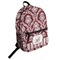 Maroon & White Student Backpack Front