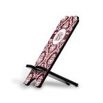 Maroon & White Stylized Cell Phone Stand - Large (Personalized)