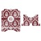 Maroon & White Stylized Tablet Stand - Apvl