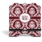 Maroon & White Stylized Tablet Stand - Front without iPad