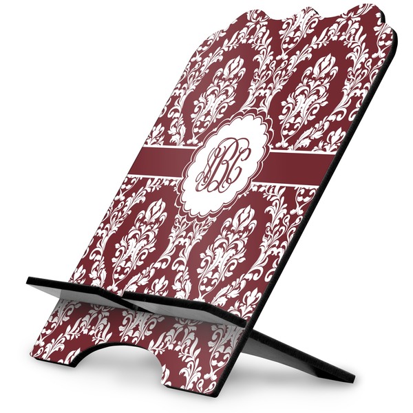 Custom Maroon & White Stylized Tablet Stand (Personalized)