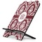 Maroon & White Stylized Tablet Stand - Side View