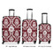 Maroon & White Suitcase Set 1 - APPROVAL