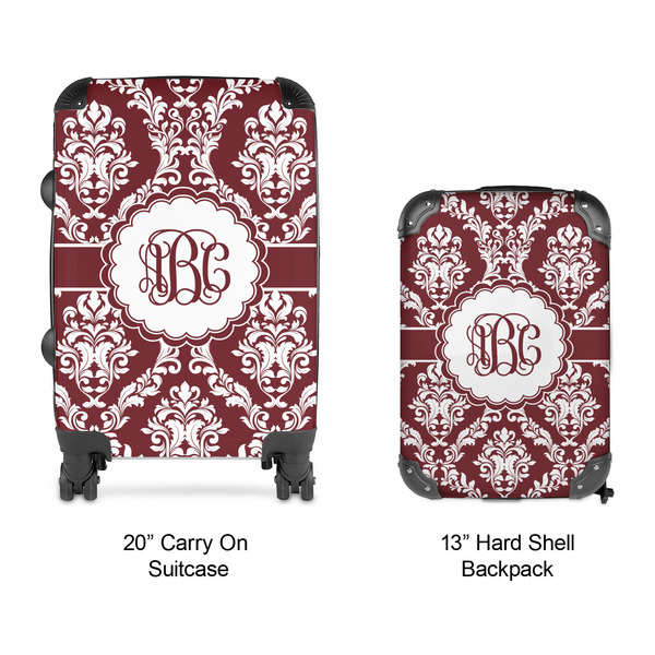 Maroon & White Suitcase Set 4 - APPROVAL