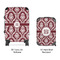 Maroon & White Suitcase Set 4 - APPROVAL