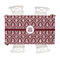 Maroon & White Tablecloth - 58"x102" (Personalized)