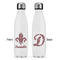 Maroon & White Tapered Water Bottle - Apvl