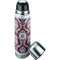 Maroon & White Thermos - Lid Off