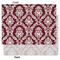 Maroon & White Tissue Paper - Heavyweight - Large - Front & Back
