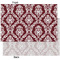 Maroon & White Tissue Paper - Heavyweight - XL - Front & Back
