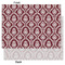 Maroon & White Tissue Paper - Lightweight - Large - Front & Back