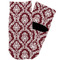 Maroon & White Toddler Ankle Socks - Single Pair - Front and Back