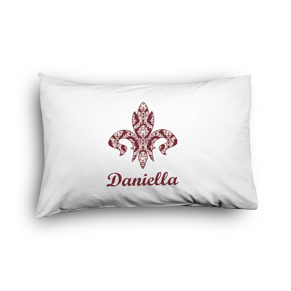 Custom Maroon & White Pillow Case - Toddler - Graphic (Personalized)