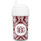 Maroon & White Toddler Sippy Cup (Personalized)
