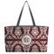 Maroon & White Beach Totes Bag - w/ Black Handles (Personalized)