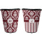 Maroon & White Trash Can Black - Front and Back - Apvl
