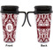 Maroon & White Travel Mug with Black Handle - Approval