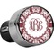Maroon & White USB Car Charger - Close Up
