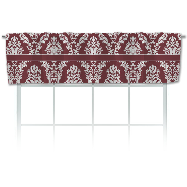 Custom Maroon & White Valance
