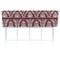 Maroon & White Valance