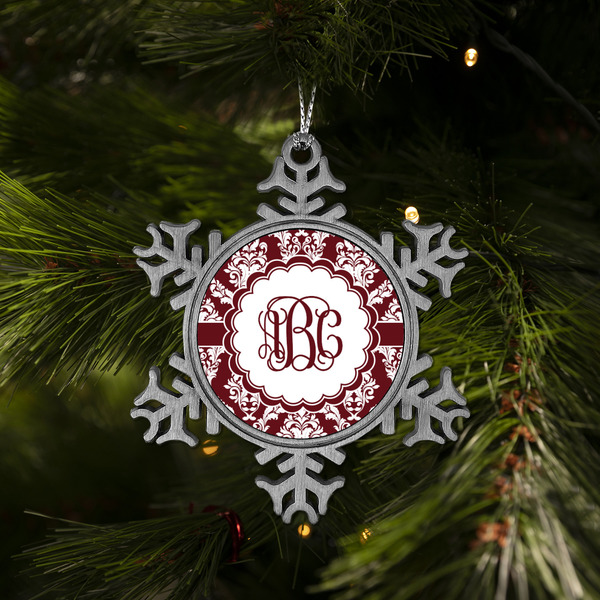 Maroon & White Vintage Snowflake - (LIFESTYLE)
