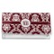 Maroon & White Vinyl Checkbook Cover (Personalized)