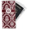 Maroon & White Travel Document Holder