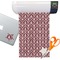 Maroon & White Sticker Vinyl Sheet (Permanent)
