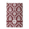 Maroon & White Waffle Weave Golf Towel - Front/Main