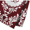 Maroon & White Waffle Weave Towel - Closeup of Material Image