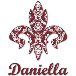 Maroon & White Graphic Decal - Custom Sizes (Personalized)