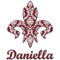 Maroon & White Graphic Decal - Medium (Personalized)