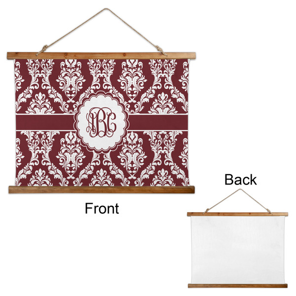 Maroon & White Wall Hanging Tapestry - Landscape - APPROVAL