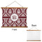 Maroon & White Wall Hanging Tapestry - Landscape - APPROVAL