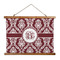 Maroon & White Wall Hanging Tapestry - Landscape - MAIN