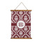 Maroon & White Wall Hanging Tapestry - Portrait - MAIN