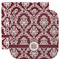 Maroon & White Facecloth / Wash Cloth (Personalized)