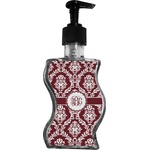 Maroon & White Wave Bottle Soap / Lotion Dispenser (Personalized)